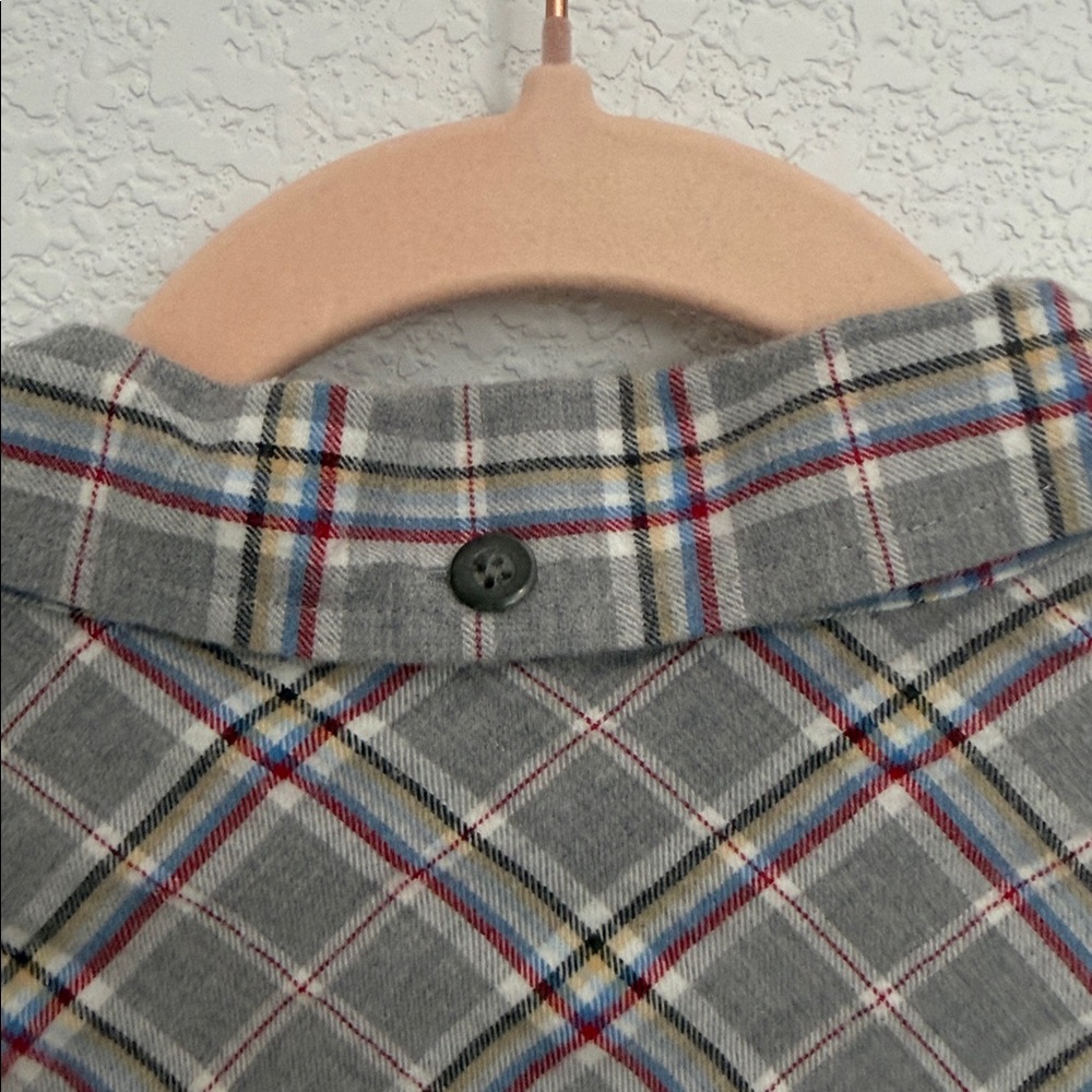 Pendleton Gray Plaid Cotton Flannel Button Down S… - image 4